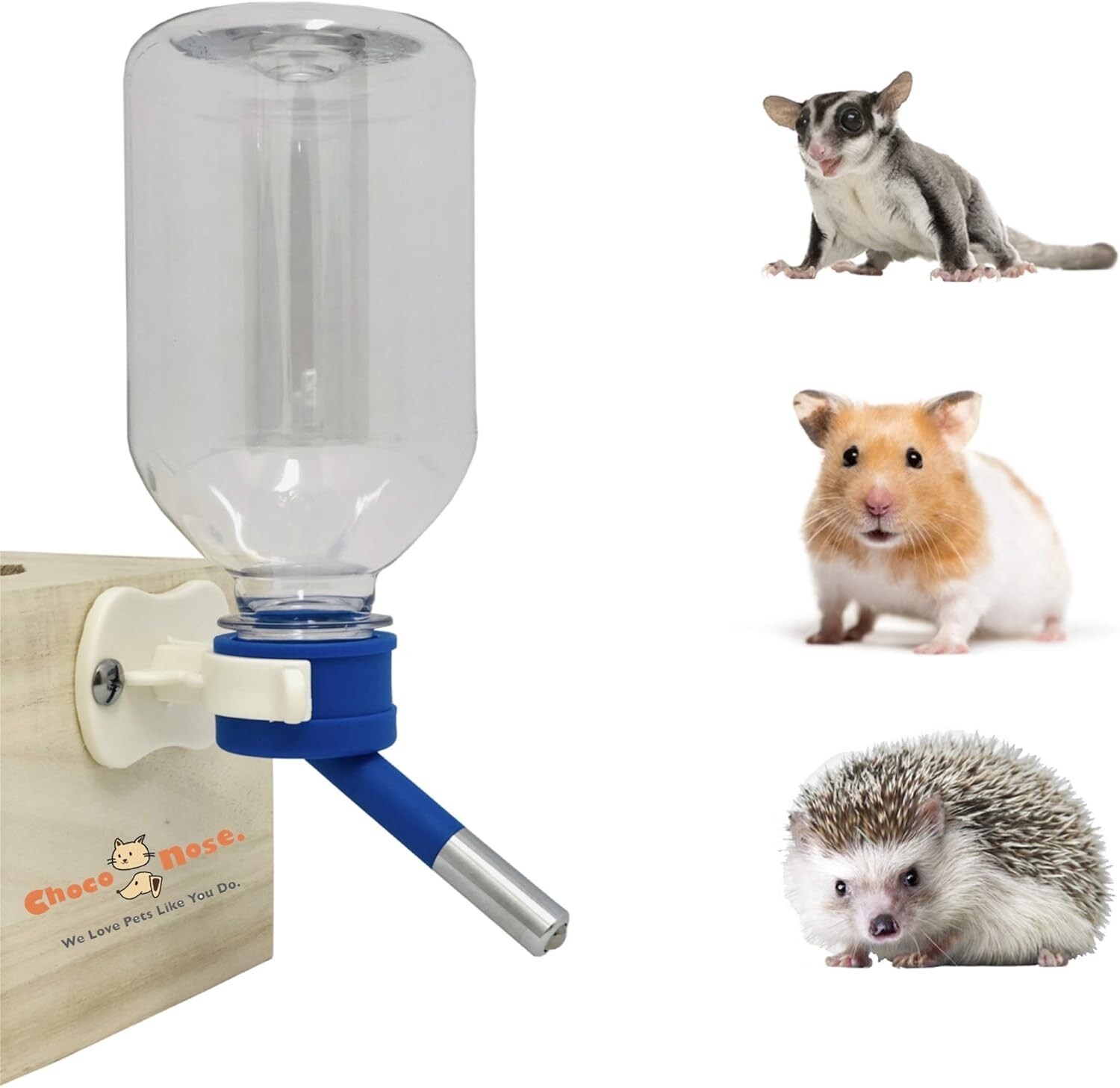 Choco Nose H128 No Drip Guinea Pig Water Bottle Best Small Animal Wire Cage