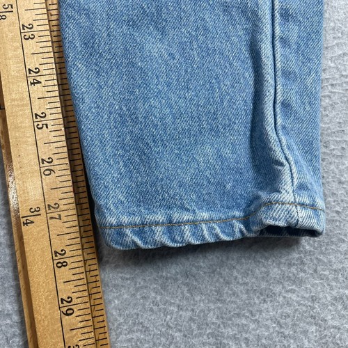 Vtg Levis 505 Jeans Woman 25(24x28) Blue Cropped Student Western 1980s Made USA - Picture 8 of 9