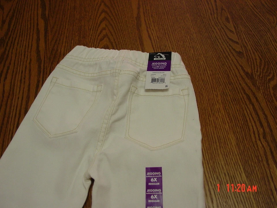 Jeggings blancos Jordache para niñas nuevos con etiquetas Foto 2 de 3