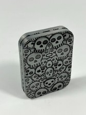 Metal Poker Magnetic Fidget Push Slider Card Stress Relief EDC Toy skull