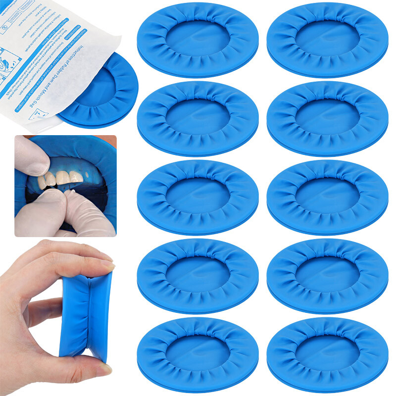 Blue Dental Sterile Soft Rubber Dam O-Type Cheek Retractor Mouth Opener  10-20pcs