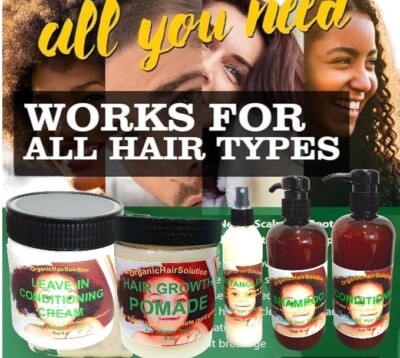 KIDS HAIR GROWTH SET HAIR GREASE POMADE-SHAMPOO-CONDTIONER -with Willow Bark(5)
