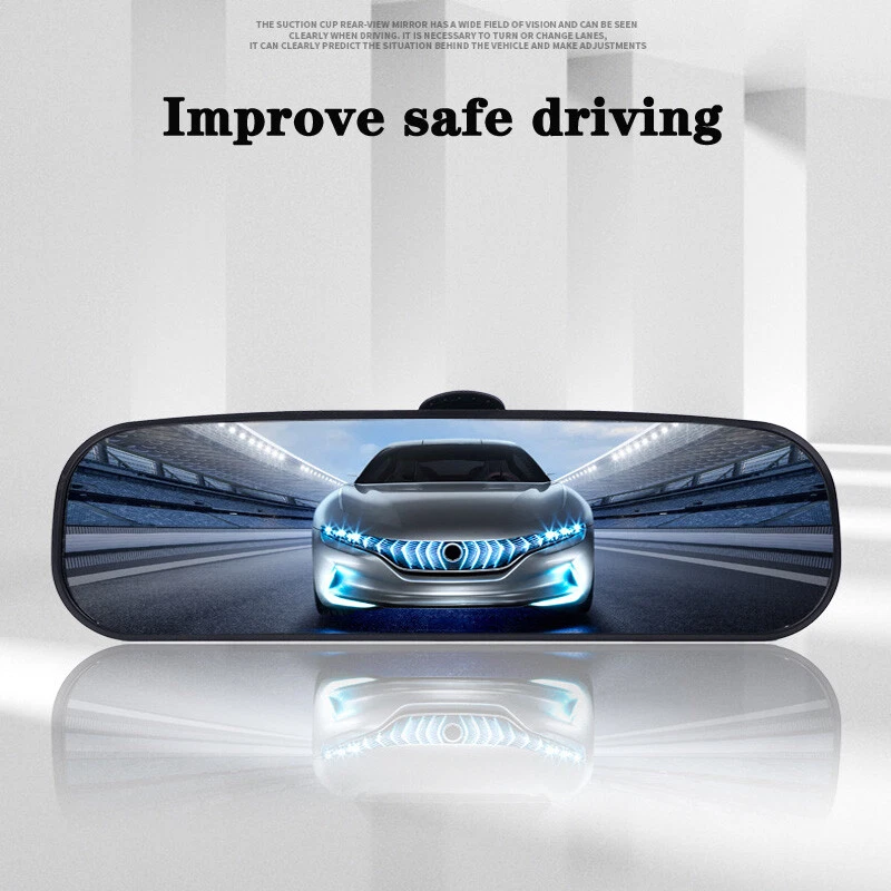 Espejo retrovisor ancho con ventosa 10" 360° ajustable interior coche camión Foto 2 de 4