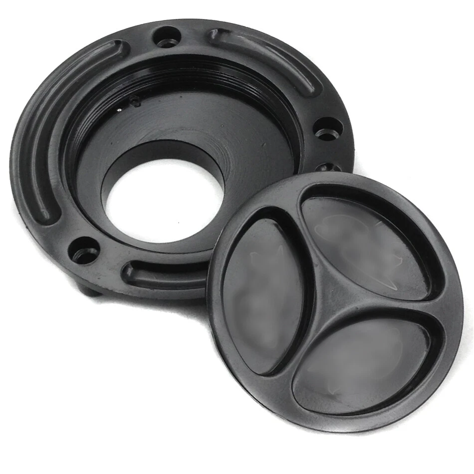 Black Keyless Gas Cap Twist Off Aluminum Racing Fuel Tank Cap For Yamaha YZF R6 - Image 2 of 4