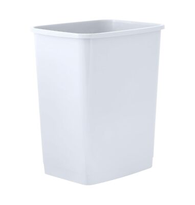 Superio Kitchen Trash Can 9 Gallon Slim Waste Bin 37 Qt (White)