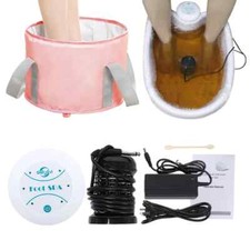 Detox Ionic Cleanse Foot Bath Massager Machines Electric Whirlpool Care Health