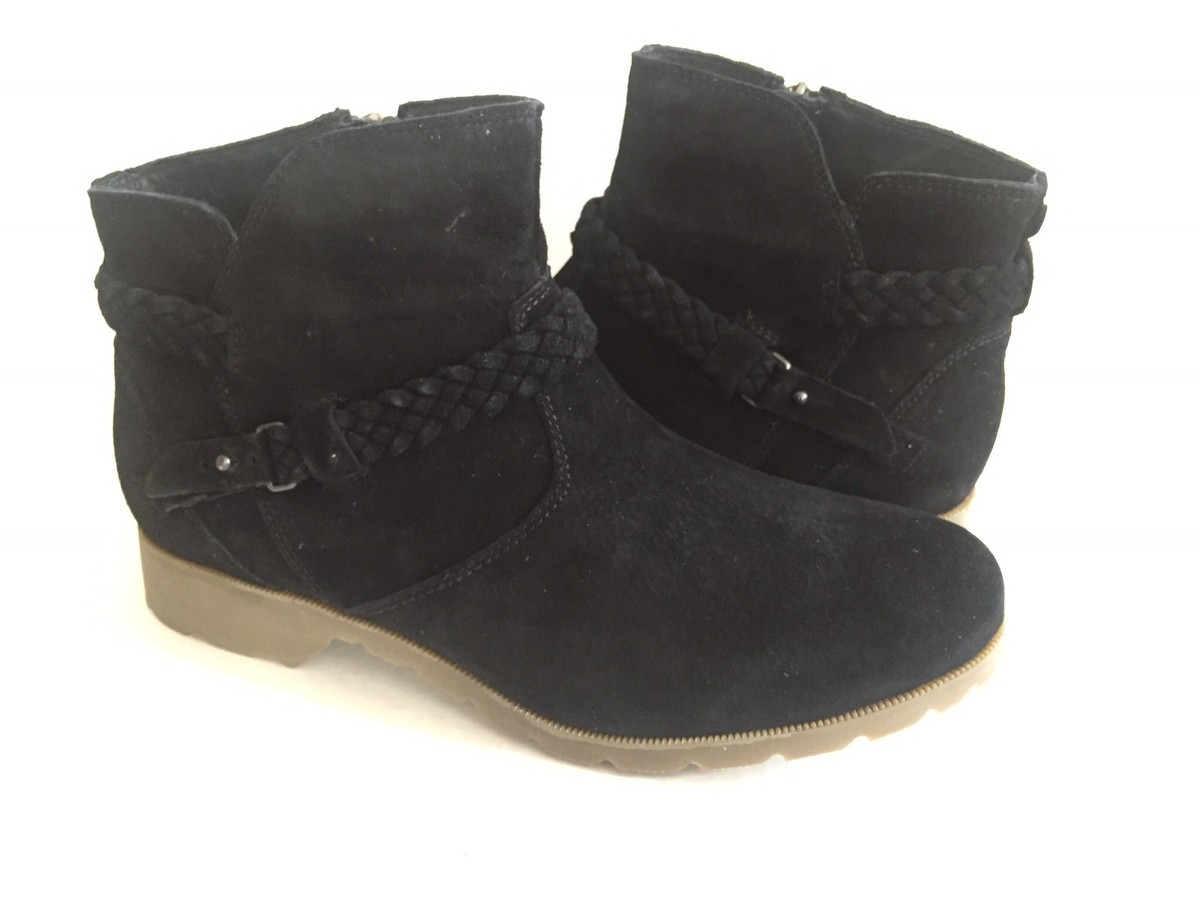 TEVA DE LA VINA WOMEN ANKLE BLACK SUEDE BOOT US EU UK