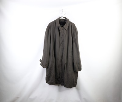 Vtg 40s 50s Rockabilly Mens 46 Distressed Lined Trench Coat Rain