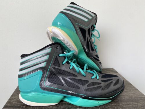 Adidas Adizero Crazy Light 2 Mens Sz 11.5 Basketball Shoes Black Green Sneakers - Afbeelding 1 van 24