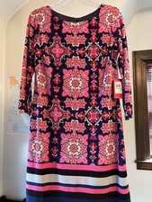 Vince Camuto Pink Flowered Dress Size 8 ~ NWT