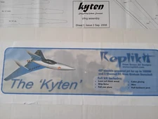 The 'Kyten', 45" Electric Powered Model RC Flying Wing Balsa Kit by Replikit