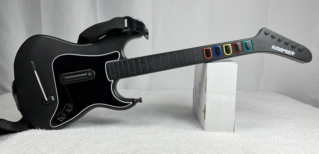 Guitar Hero Kramer Guitar Striker Red Octane Wireless PS2 PS3 No Dongle