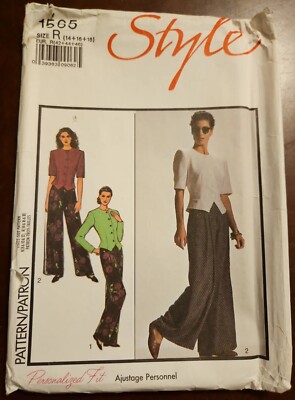STYLE Lined Jacket & Pants  SIZE  14 16 18 Vintage UNCUT Sewing Pattern  UC 