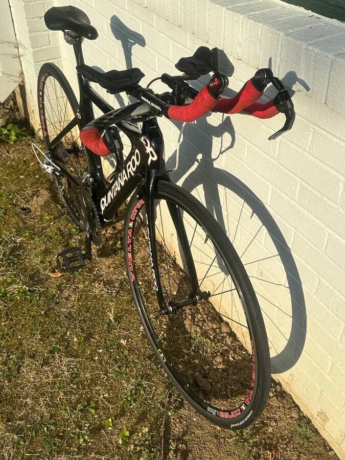 Bicicleta de triatlón Quintana Roo CD0.1 fibra de carbono pequeña Aero QR SRAM ROJO CD 0.1 Foto 2 de 4