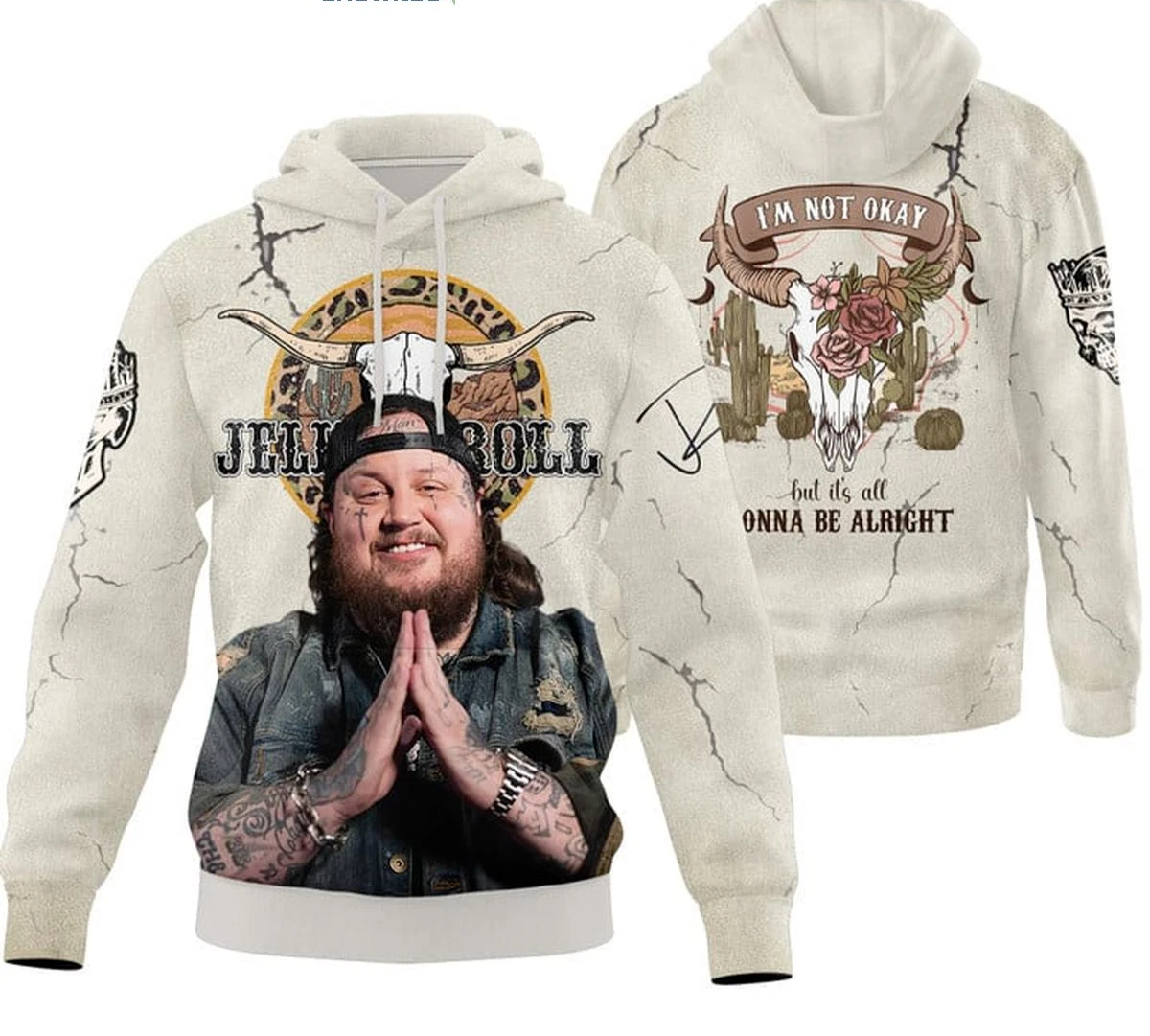 Jelly Roll Knows He Is Not Okay 3D Hoodie