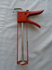 Newborn Orange Metal Caulking Gun 13" Model 111 Used Very Little