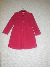 Jennyfer J Red Coat Size Medium Buttons
