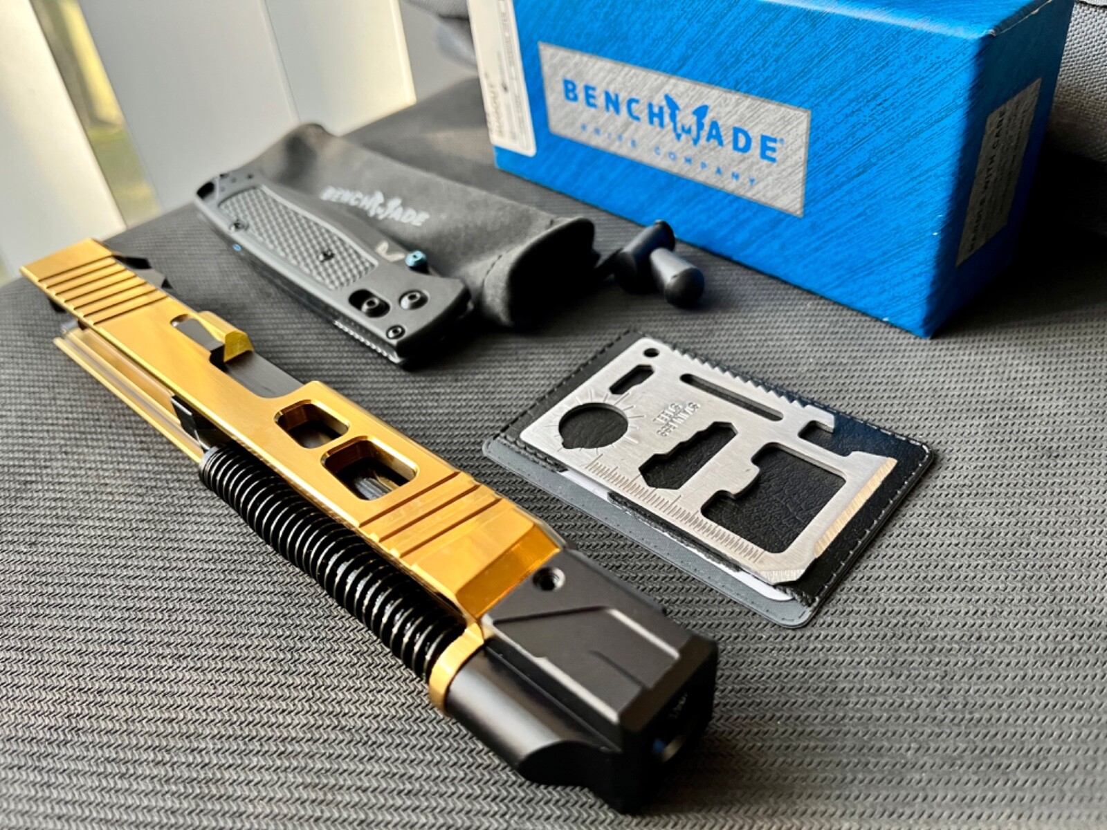 Glock 19 Complete Slide w/ Compensator Gen 3 G19 Gold Upper RMR Cut