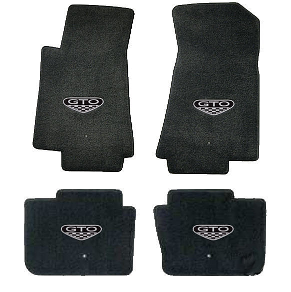 LLOYD MATS Classic Loop EBONY Floor Mats w/ GTO logos; 2005 to 2006