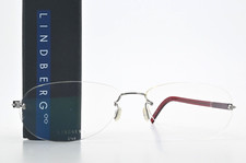 Lunettes LINDBERG 2149 M01/P10 Spirit Titanium sans bord ovale brillant rouge...
