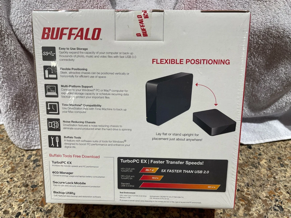 NEW Buffalo 3TB DriveStation USB 3.1 Gen 1 External Desktop HardDrive HD-LC3.0U3