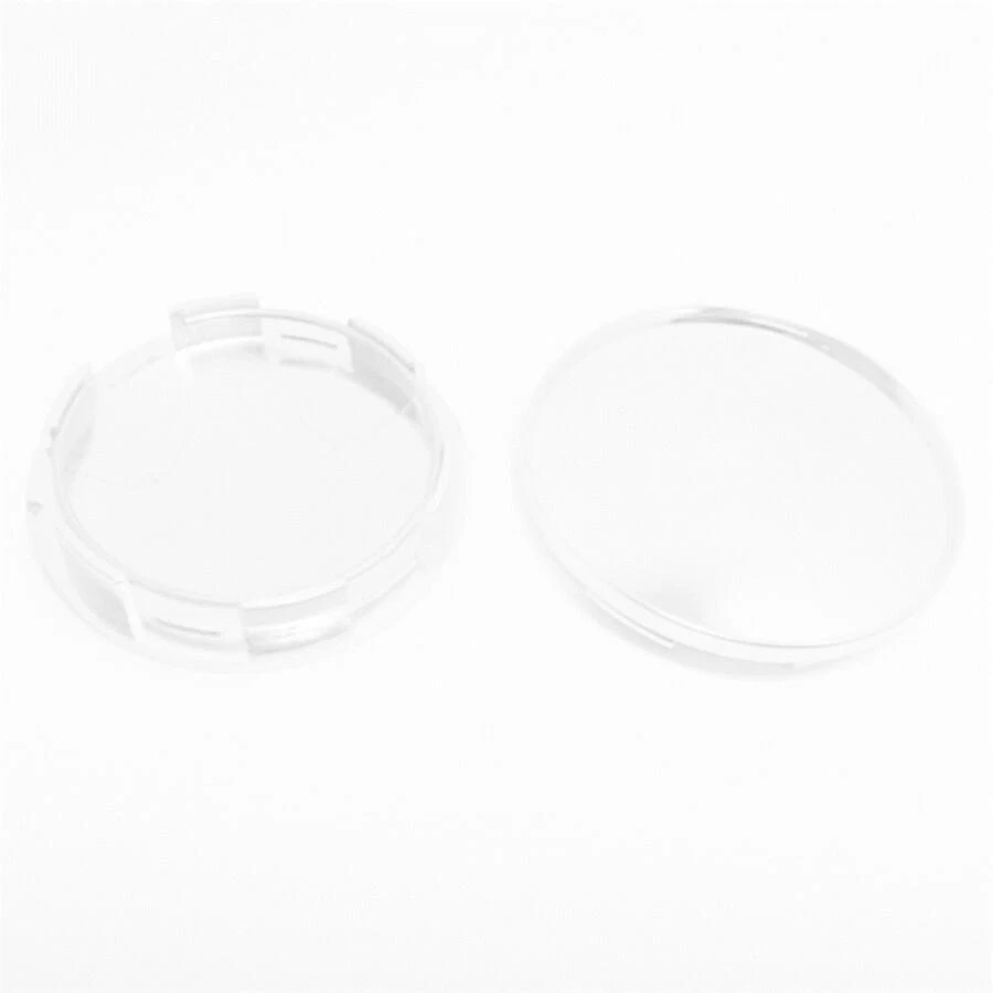Tapacubos cubierta central de rueda sin logotipo 68 mm cromo plateado para auto camión SUV Foto 3 de 4
