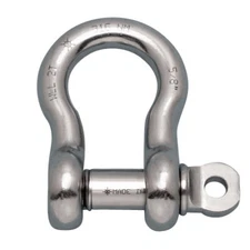 STAINLESS ANCHOR SHACKLE FS WITH SCREW PIN 7/16" 316NM USA