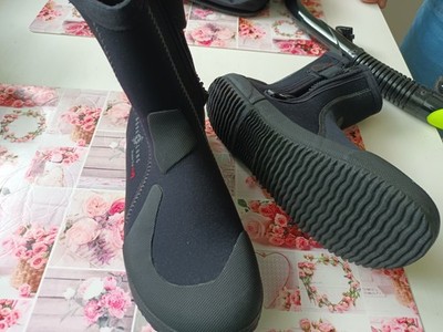 Aqua Lung Neopren-Taucherfüßlinge mit Reißverschluss, Schwarz, EU 40