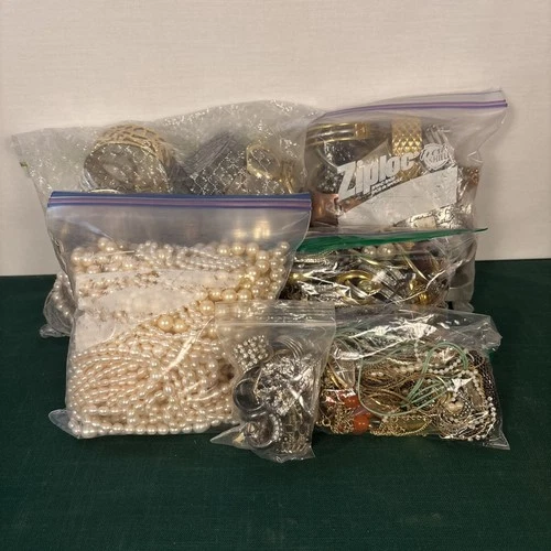 Costume Jewelry Lot ~ 10 Lbs ~ Bracelets, Watches, Necklaces, Rings and Earrings