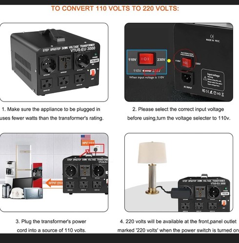 Lvyuan Step Up&step Down Voltage Transformer 110/220 - Afbeelding 4 van 5