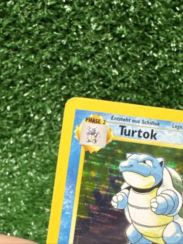 Vintage Pokémon Base Set Blastoise Holo German Turtok Holo 2/102 MP WOTC 1999 - Picture 4 of 11