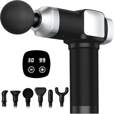 Deep Tissue Massage Gun, Portable Percussion Electric Muscle Massager for Pain R
