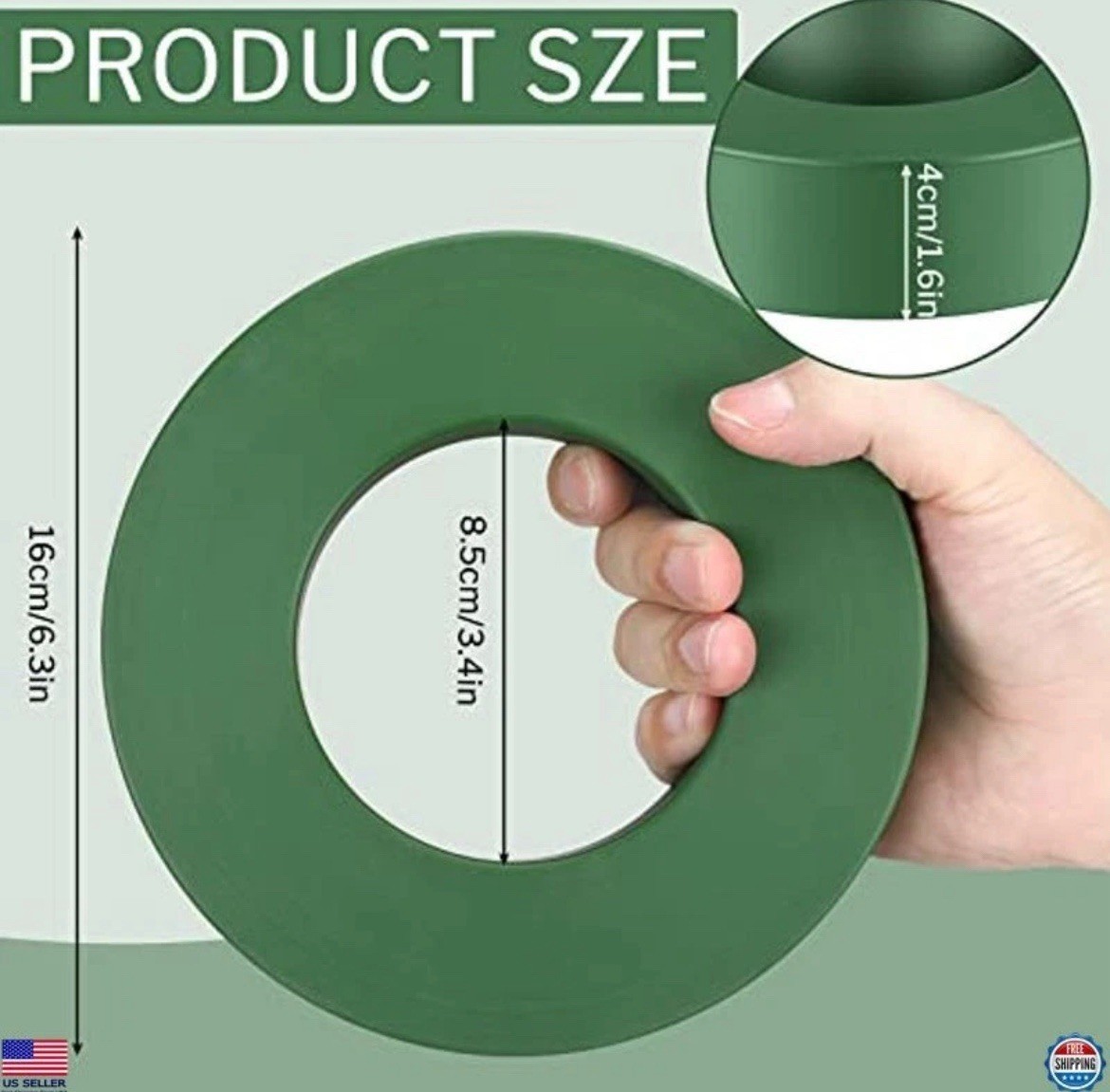 Sprinkler Head Protector Donut Guard 6.3" Green Nylon Ring for Lawn Care