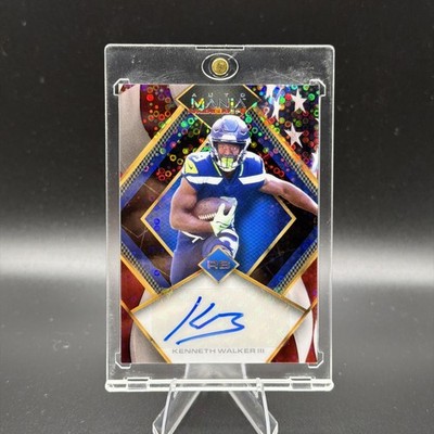 Wild Card 2022 Auto Mania USA Kenneth Walker III AMA-D62 Autograph /5