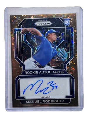 2022 Prizm Rookie Autographs Manuel Rodriguez RA-MR Bronze Donut Circle Auto /15