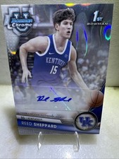 2023-24 Reed Sheppard 1st Bowman Chrome U Silver Lava Refractor /199 #BCPA-RS 💎