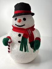 Color Changing Battery Operated Plastic Holiday 12" Snowman Decoration