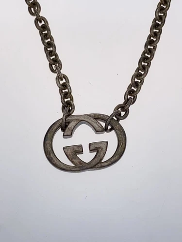 Collana Gucci SV925 uomo con top oro usata