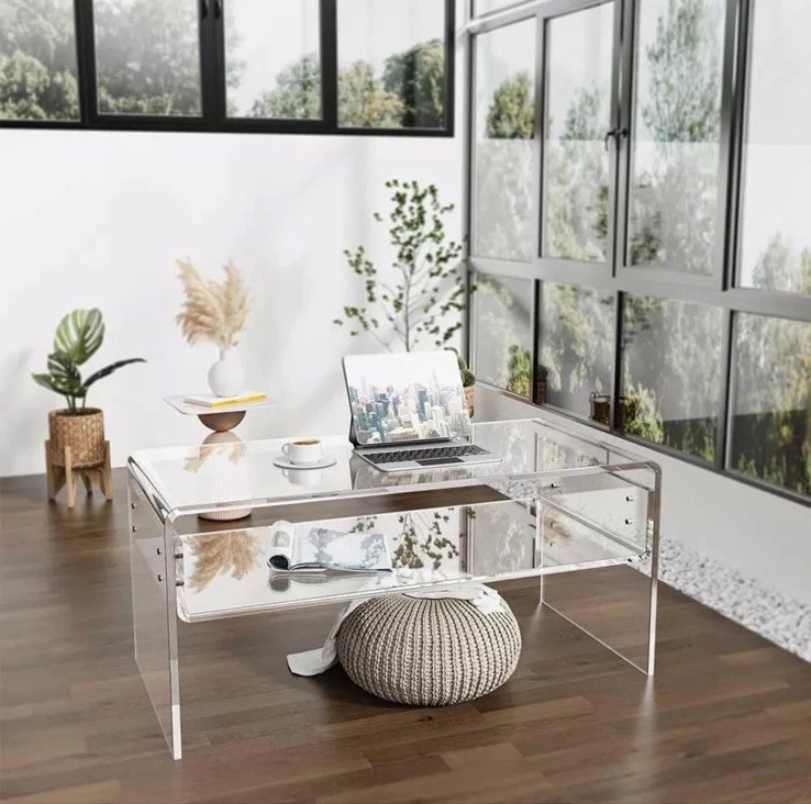 Consolle Tavolini Plexiglass Su Misura Consolle Tavolino Tavolo Arredo Di Design Plexiglass Trasparente Sala 70x33x70 - Foto 7