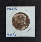 1968-D Kennedy 40% Silver Half Dollar BU/Uncirculated Lot #26K32