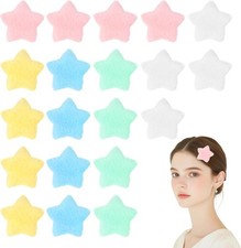 Fluffy Star Hair Clips, 20 Pcs Cute Star Clips Star Shaped Kawaii Fuzzy Hair