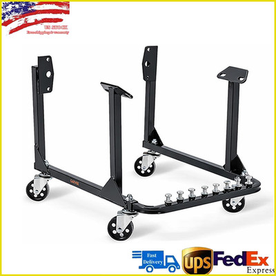Engine Cradle Lift Stands With Wheels 750 LBS Heavy Duty For Chevy Small Block