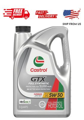 Castrol GTX Full Synthetic 5W-30 Motor Oil, 5 Quarts