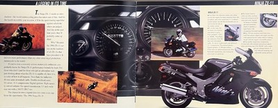 1994 Kawasaki 12-page sport bike Ninja brochure ZX11 ZX750 ZX600