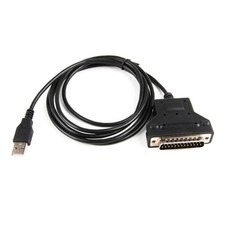USB to DB25 25Pin 25-Pin RS232 Male Connection Cable for Old Printers and Machin