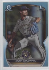 2023 Bowman Draft Chrome Sky Blue Refractor Jason Woodward #BDC-97 06p8