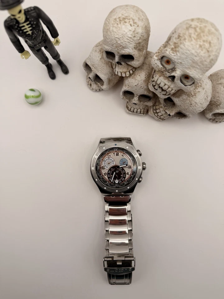 Винтажные мужские кварцевые часы Swatch Irony Stared нержавеющая сталь - Изображение 2 из 4