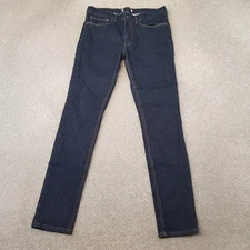 Spoke Mens Jeans 32x31 Build A Blue Indigo Slim Taper Denim Trousers W32 L31