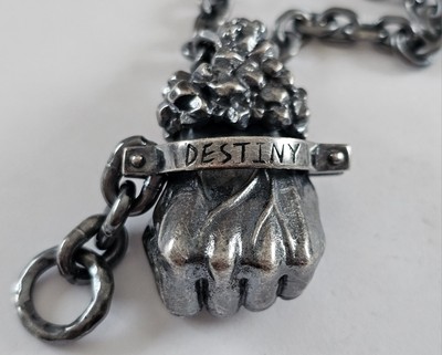 Zeus Power Faust Hand Pendant Anhänger ''Destiny'' Kette Fitness Gym Kupfer Copper