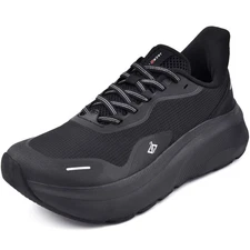 JACKSHIBO Mens Wide Toe Box Shoes Arch Support Running Sneakers Zero Drop Sole